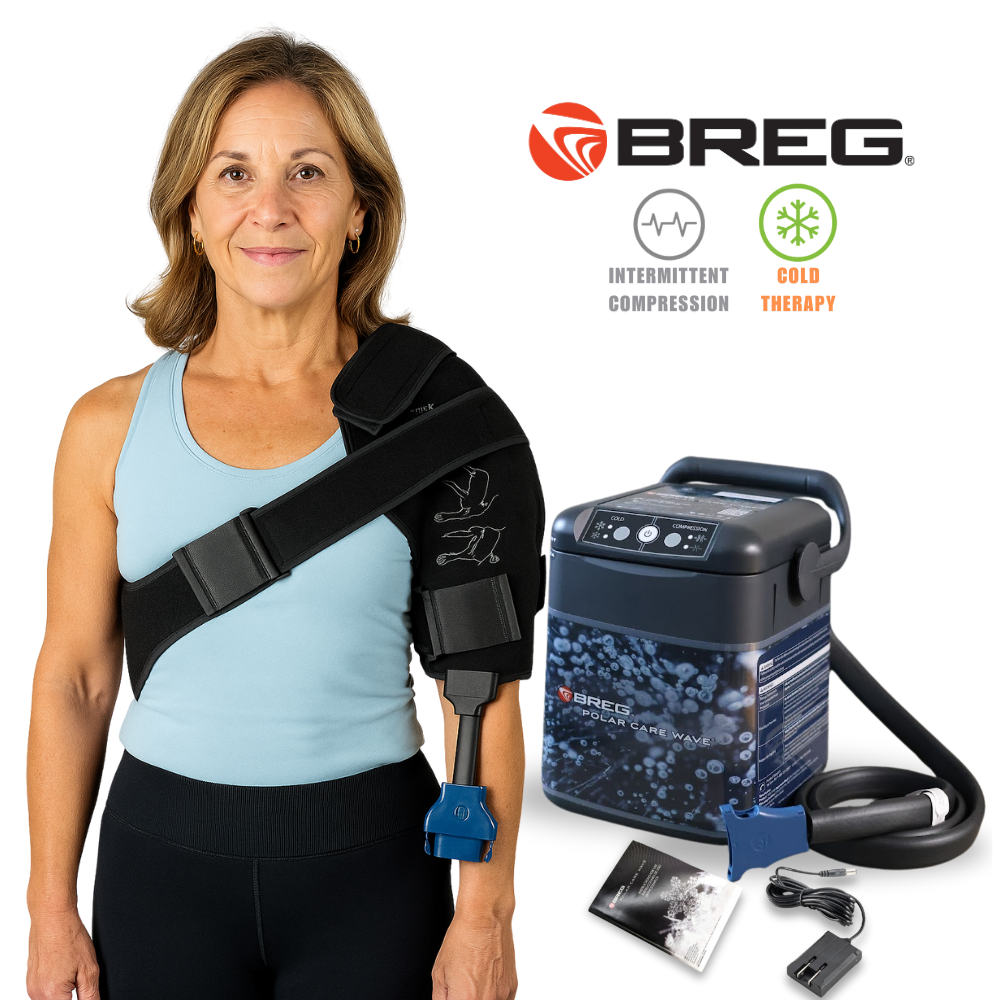 Breg® Polar Care Wave & One (1) Cold Compression Shoulder Pad - 100577-C00004-000 Breg® Polar Care Wave & One (1) Cold Compression Shoulder Pad - Default Title by Supply Physical Therapy Breg, Cold Therapy Units, Polar Care Wave, Shoulder