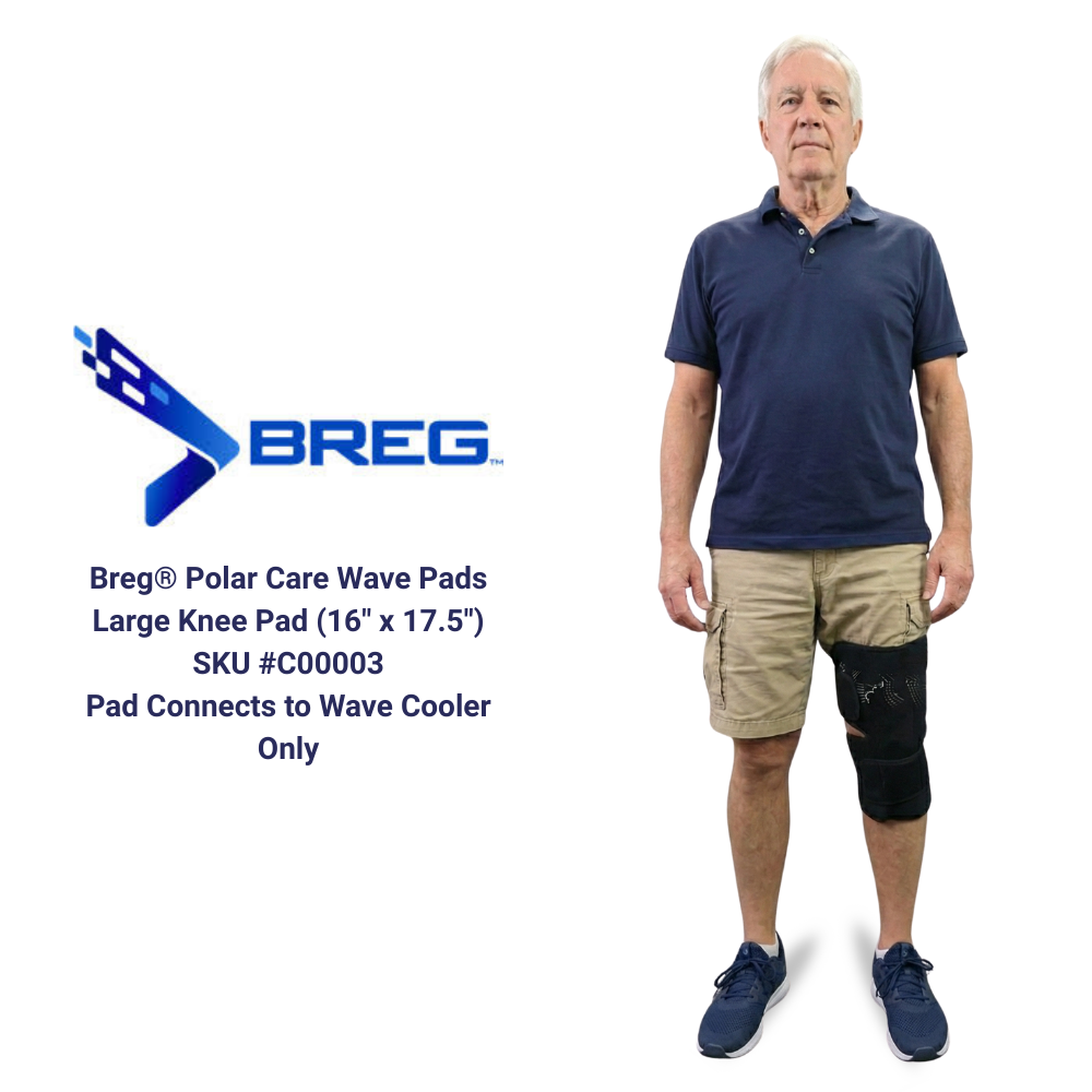 Breg® Polar Care Wave w/ Cold Compression Knee Pad - 100577-C00017 Breg® Polar Care Wave w/ Cold Compression Knee Pad - Breg Wave & One (1) Wave Compression Regular Knee Pad by Supply Physical Therapy Breg, Cold Therapy Units, Knee, Polar Care Wave