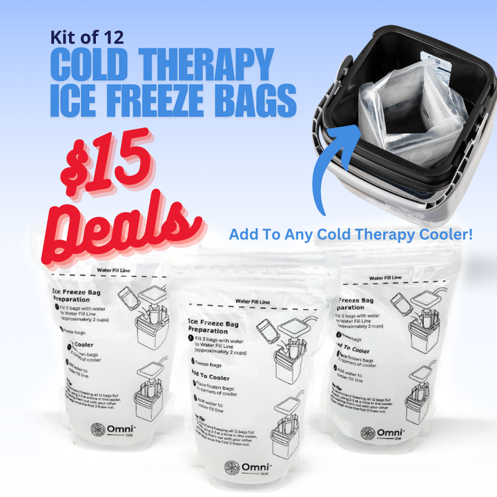 $15 Deals - Ice Freeze Bags (Kit of 12) by Omni Ice™ - SPT-ZBGL3-0 $15 Deals - Ice Freeze Bags (Kit of 12) by Omni Ice™ - Default Title by Supply Physical Therapy 