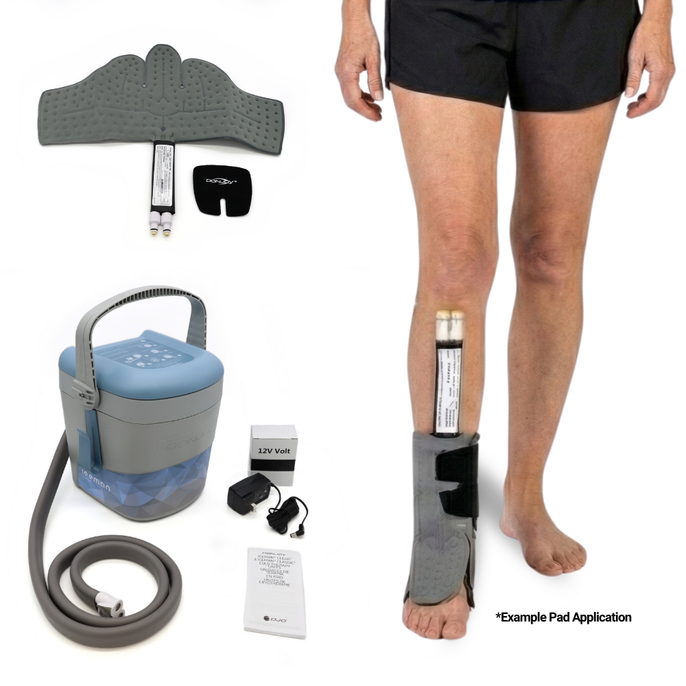 DonJoy® Iceman Classic3 w/ Wrap-On Pads - 11-0494/11-1522 DonJoy® Iceman Classic3 w/ Wrap-On Pads - Classic3 & One (1) Ankle Wrap-On Pad by Supply Physical Therapy Ankle, Classic3, Cold Therapy Units, Combos, DonJoy, Knee
