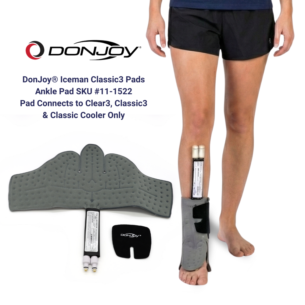Donjoy® IceMan Classic3 Wrap-On Replacement Pads - 11-1522 Donjoy® IceMan Classic3 Wrap-On Replacement Pads - Ankle Pad by Supply Physical Therapy Accessories, Ankle, Back, Best Seller, Classic3, Cold Therapy Units, DJMain, DonJoy, Elbow, Hand and Wrist, Hip, Knee, Wraps