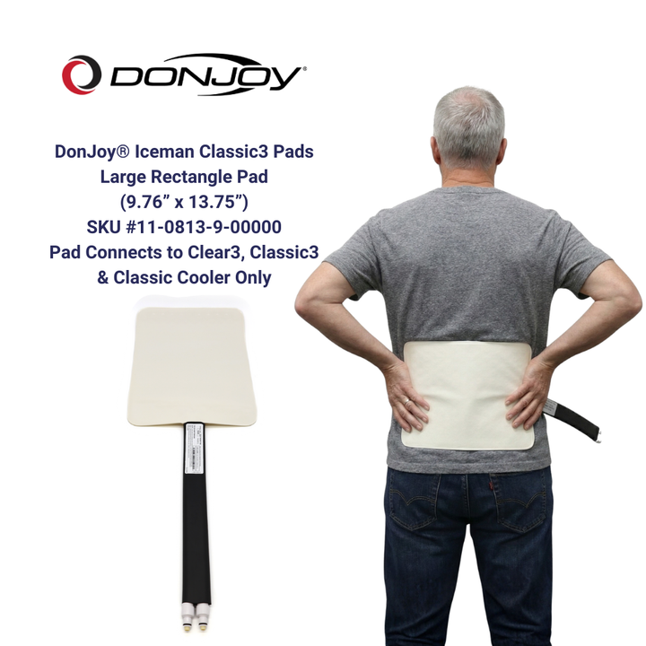 Donjoy® IceMan Classic3 Wrap-On Replacement Pads - 11-0813-9-00000 Donjoy® IceMan Classic3 Wrap-On Replacement Pads - Large Rectangular Pad by Supply Physical Therapy Accessories, Ankle, Back, Best Seller, Classic3, Cold Therapy Units, DJMain, DonJoy, Elbow, Hand and Wrist, Hip, Knee, Wraps