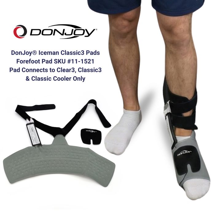 Donjoy® IceMan Classic3 Wrap-On Replacement Pads - 11-1521 Donjoy® IceMan Classic3 Wrap-On Replacement Pads - Forefoot Pad by Supply Physical Therapy Accessories, Ankle, Back, Best Seller, Classic3, Cold Therapy Units, DJMain, DonJoy, Elbow, Hand and Wrist, Hip, Knee, Wraps
