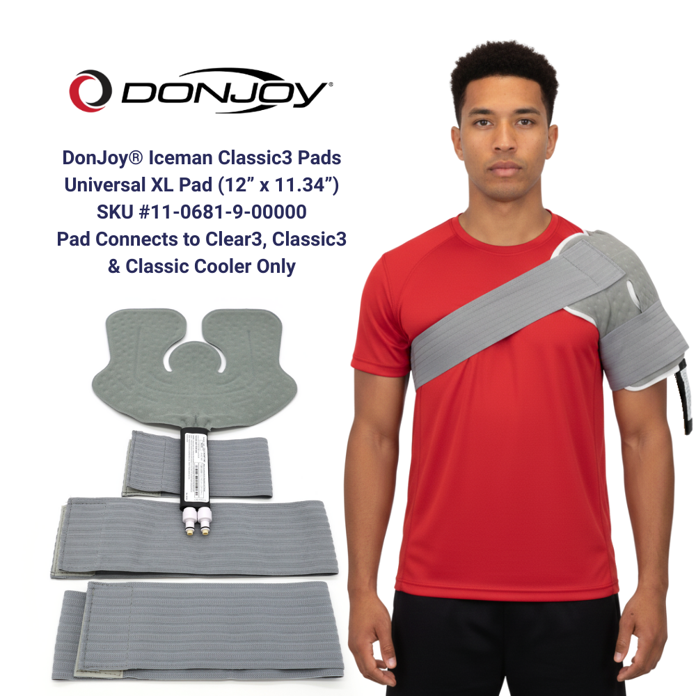 Donjoy® IceMan Classic3 Wrap-On Replacement Pads - 11-0681-9-00000 Donjoy® IceMan Classic3 Wrap-On Replacement Pads - Universal Pad - XL by Supply Physical Therapy Accessories, Ankle, Back, Best Seller, Classic3, Cold Therapy Units, DJMain, DonJoy, Elbow, Hand and Wrist, Hip, Knee, Wraps