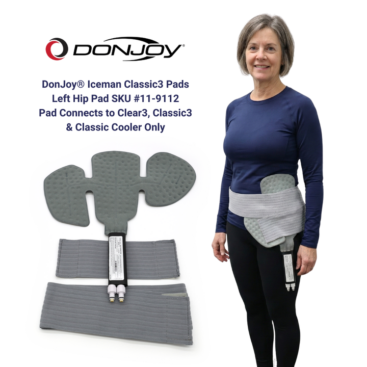 Donjoy® IceMan Classic3 Wrap-On Replacement Pads - 11-9112 Donjoy® IceMan Classic3 Wrap-On Replacement Pads - Hip Pad - Left by Supply Physical Therapy Accessories, Ankle, Back, Best Seller, Classic3, Cold Therapy Units, DJMain, DonJoy, Elbow, Hand and Wrist, Hip, Knee, Wraps