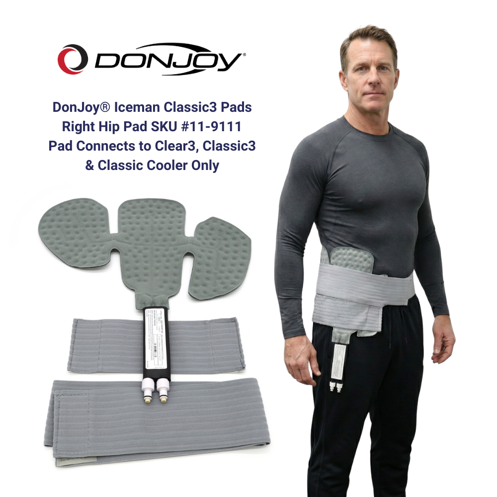 Donjoy® IceMan Classic3 Wrap-On Replacement Pads - 11-9111 Donjoy® IceMan Classic3 Wrap-On Replacement Pads - Hip Pad - Right by Supply Physical Therapy Accessories, Ankle, Back, Best Seller, Classic3, Cold Therapy Units, DJMain, DonJoy, Elbow, Hand and Wrist, Hip, Knee, Wraps