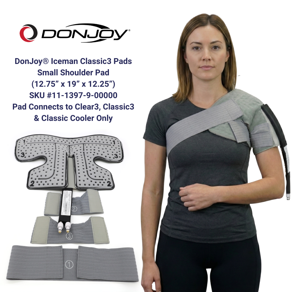 Donjoy® IceMan Classic3 Wrap-On Replacement Pads - 11-1397-9-00000 Donjoy® IceMan Classic3 Wrap-On Replacement Pads - Shoulder Pad - Small by Supply Physical Therapy Accessories, Ankle, Back, Best Seller, Classic3, Cold Therapy Units, DJMain, DonJoy, Elbow, Hand and Wrist, Hip, Knee, Wraps
