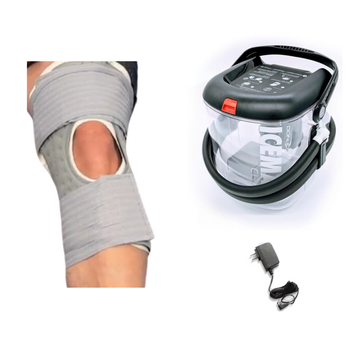 Donjoy® IceMan Clear3 Cooler w/ McGuire Knee Open Patella Pad - 11-0493/11-1268-9 Donjoy® IceMan Clear3 Cooler w/ McGuire Knee Open Patella Pad - Clear3 & One (1) McGuire Knee w/ Open Patella Pad by Supply Physical Therapy Best Seller, Clear3, DonJoy, Hip and Knee
