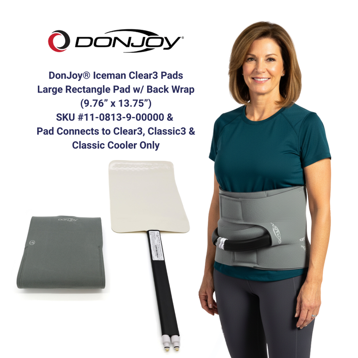 Donjoy® IceMan Clear3 Replacement Wrap-On Pads - 11-0813-9/11-0614-9 Donjoy® IceMan Clear3 Replacement Wrap-On Pads - Compressive Spine Wrap by Supply Physical Therapy Accessories, Best Seller, Clear3, DonJoy, Replacement Wraps, Wraps