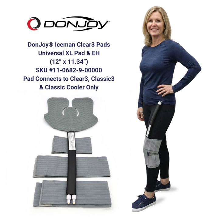 Donjoy® IceMan Clear3 Replacement Wrap-On Pads - 11-0682-9-00000 Donjoy® IceMan Clear3 Replacement Wrap-On Pads - Universal XL Pad and Extended Hose by Supply Physical Therapy Accessories, Best Seller, Clear3, DonJoy, Replacement Wraps, Wraps