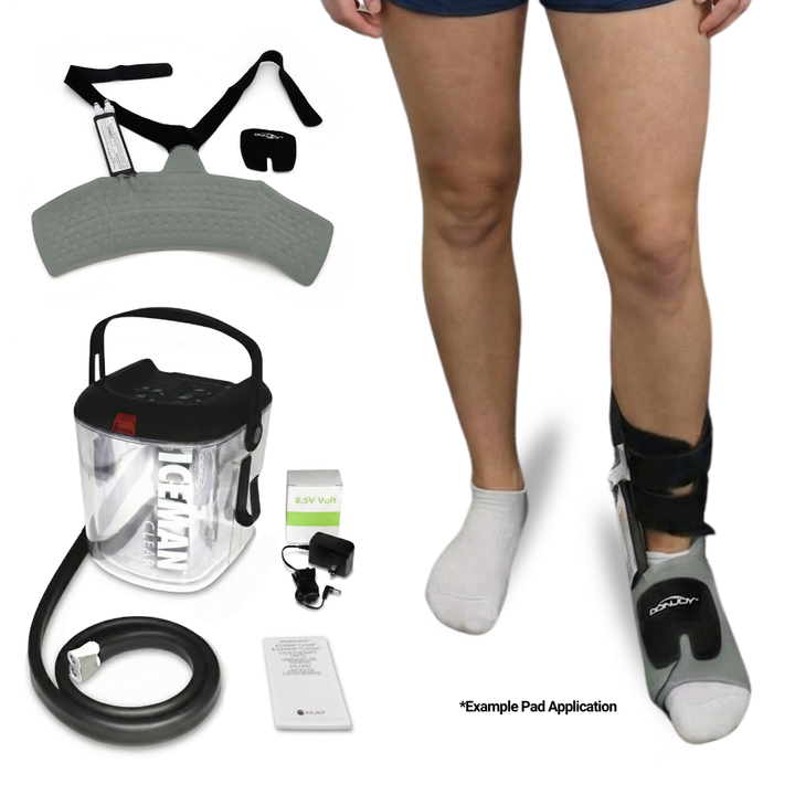 Donjoy® IceMan Clear3 w/ Forefoot Pad - 11-0493/11-1521 Donjoy® IceMan Clear3 w/ Forefoot Pad - Clear3 & One (1) Forefoot Pad by Supply Physical Therapy Clear3, Cold Therapy Units, Foot, Foot and Ankle