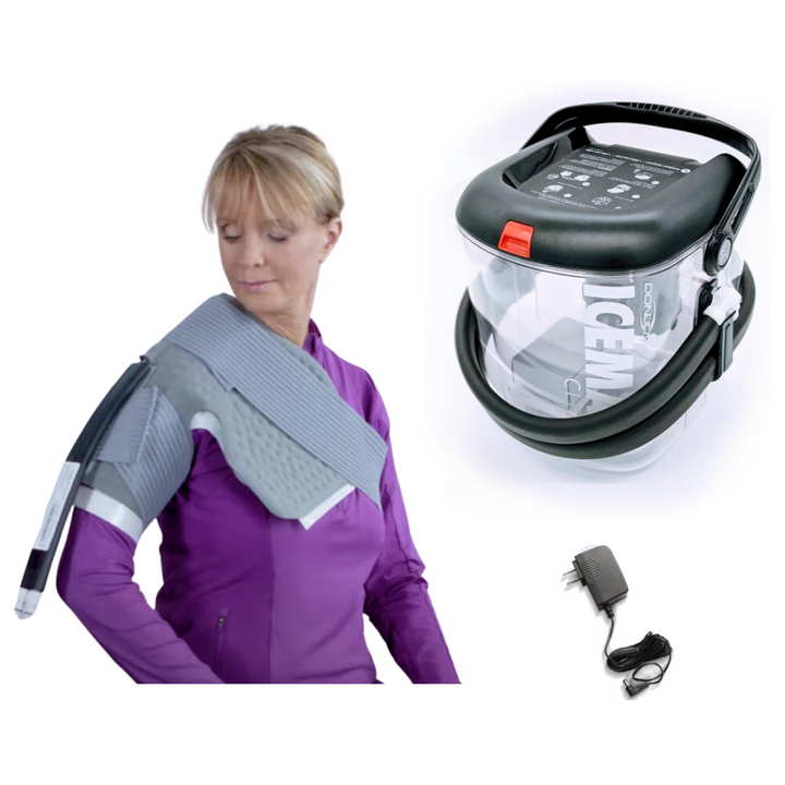 DonJoy® IceMan Clear3 w/ Wrap-On Pads - 11-0493/11-0679-9 DonJoy® IceMan Clear3 w/ Wrap-On Pads - Clear3 Cooler & One (1) Universal Pad - Regular by Supply Physical Therapy Ankle, Best Seller, Clear3, Cold Therapy Units, DonJoy, Elbow, Hip, Knee, Shoulder, Thigh, Wrist