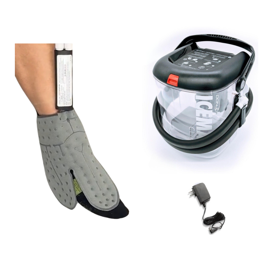 DonJoy® IceMan Clear3 w/ Wrap-On Pads - 11-0493/11-0679-9 DonJoy® IceMan Clear3 w/ Wrap-On Pads - Clear3 Cooler & One (1) Universal Pad - Regular by Supply Physical Therapy Ankle, Best Seller, Clear3, Cold Therapy Units, DonJoy, Elbow, Hip, Knee, Shoulder, Thigh, Wrist