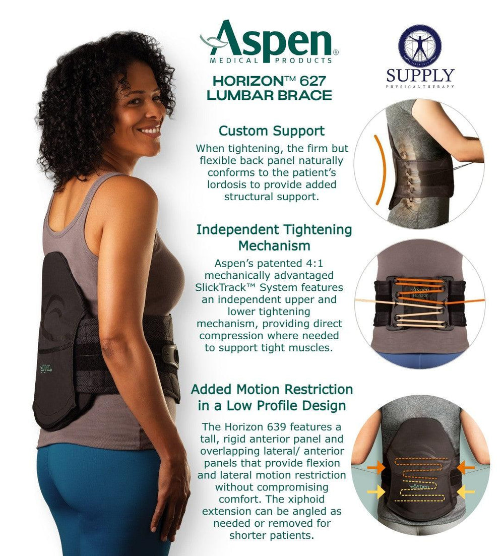 Horizon™ 627 Lumbar Brace - 993710 Horizon™ 627 Lumbar Brace - undefined by Supply Physical Therapy Aspen, Back, Back Brace, Sports Bracing