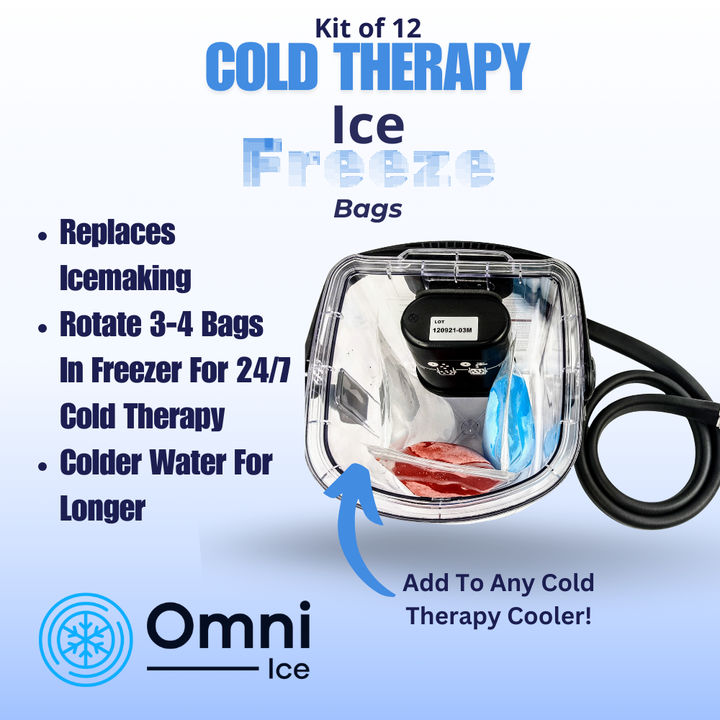 Ice Freeze Bags (Kit of 12) by Omni Ice™ - SPT-ZBGL3 Ice Freeze Bags (Kit of 12) by Omni Ice™ - Default Title by Supply Physical Therapy Accessories, Aircast Accessories, Breg, Breg Accessories, Breg Wave Accessories, Classic3 Accessories, Clear3, Clear3 Accessories, Cub Accessories, Cube, Cube Accessories, DonJoy, Donjoy Accessories, Glacier, Glacier Accessories, ice wraps, Kodiak, Kodiak Accessories, Polar Care Cube, replacement, Wave