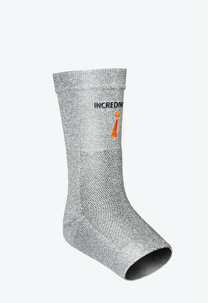 Incrediwear® Ankle Support Sleeve Brace-Gray - IW-G706 Incrediwear® Ankle Support Sleeve Brace-Gray - Small/Medium by Supply Physical Therapy Ankle, Ankle Brace, Foot and Ankle, Incrediwear