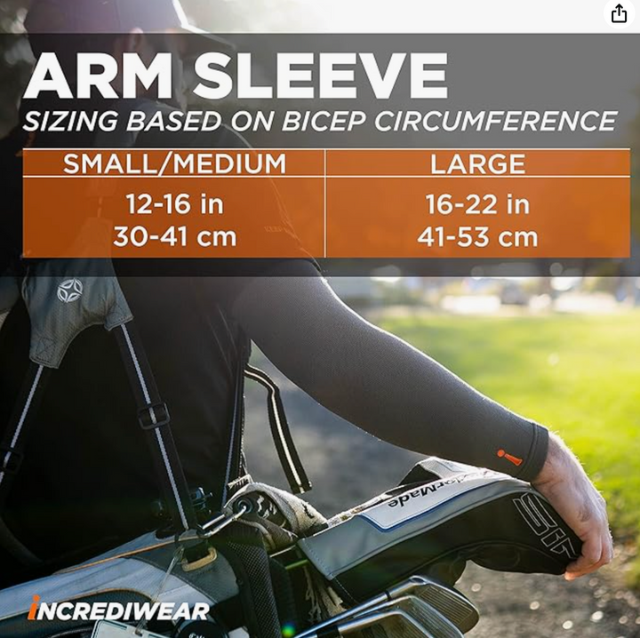 Incrediwear® Arm Sleeve - TSB102 Incrediwear® Arm Sleeve - Small/Medium by Supply Physical Therapy All Cold Therapy Devices, Bracing And Supports, Incrediwear, Orthopedic Supplies, Wrist/Arm Bracing