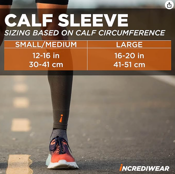 Incrediwear® Calf Sleeve - TS101Bf-1 Incrediwear® Calf Sleeve - S/M by Supply Physical Therapy Calf, Incrediwear, Orthopedic Supplies