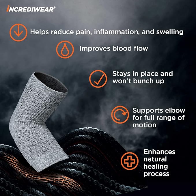 Incrediwear® Elbow Support Sleeve Brace - IW-G701B Incrediwear® Elbow Support Sleeve Brace - Universal by Supply Physical Therapy All Cold Therapy Devices, Bracing And Supports, Elbow, Elbow Brace, Incrediwear, Tennis Elbow, Wrist/Arm Bracing
