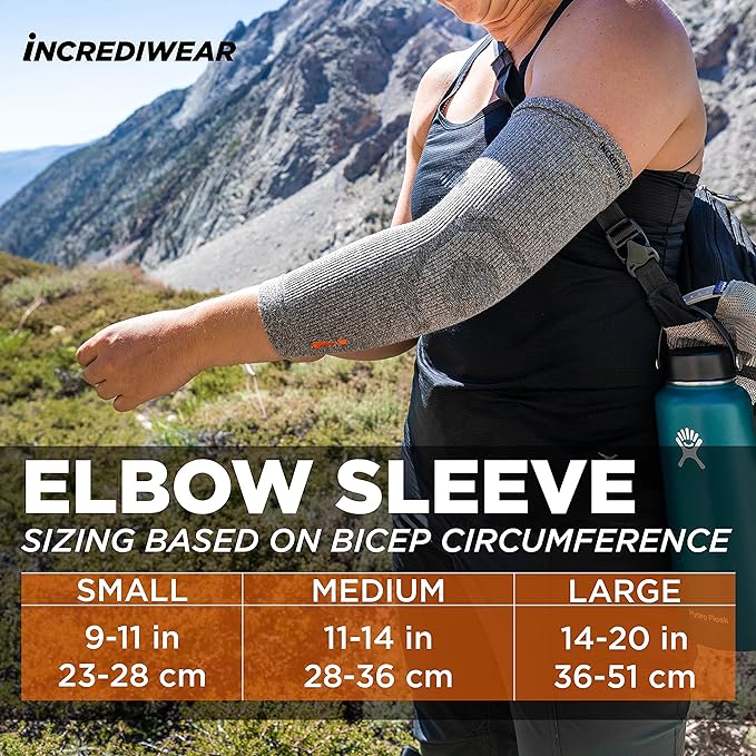 Incrediwear® Elbow Support Sleeve Brace - IW-G701B Incrediwear® Elbow Support Sleeve Brace - Universal by Supply Physical Therapy All Cold Therapy Devices, Bracing And Supports, Elbow, Elbow Brace, Incrediwear, Tennis Elbow, Wrist/Arm Bracing