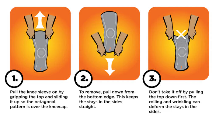 Incrediwear® Knee Support Sleeve Brace - IW-GB702 Incrediwear® Knee Support Sleeve Brace - Black / Medium by Supply Physical Therapy Incrediwear, Knee brace