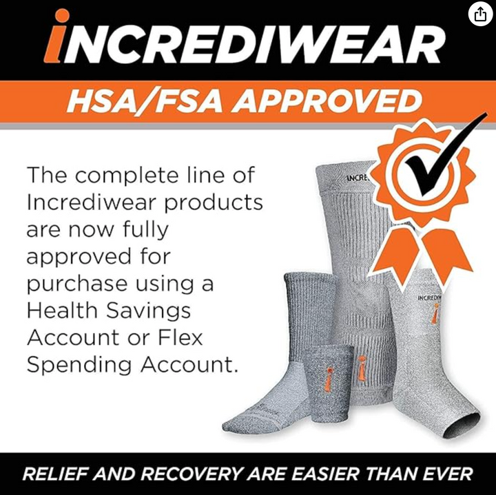 Incrediwear Wrist Sleeve Grey - IW-G711 Incrediwear Wrist Sleeve Grey - S/M / Black by Supply Physical Therapy All Cold Therapy Devices, Bracing And Supports, Hand and Wrist, Incrediwear, Wrist, Wrist/Arm Bracing