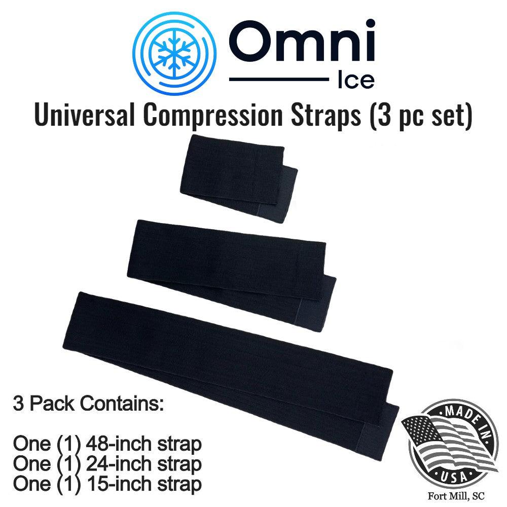 Omni Ice Universal Cold Therapy Velcro Straps (3 Pack)
