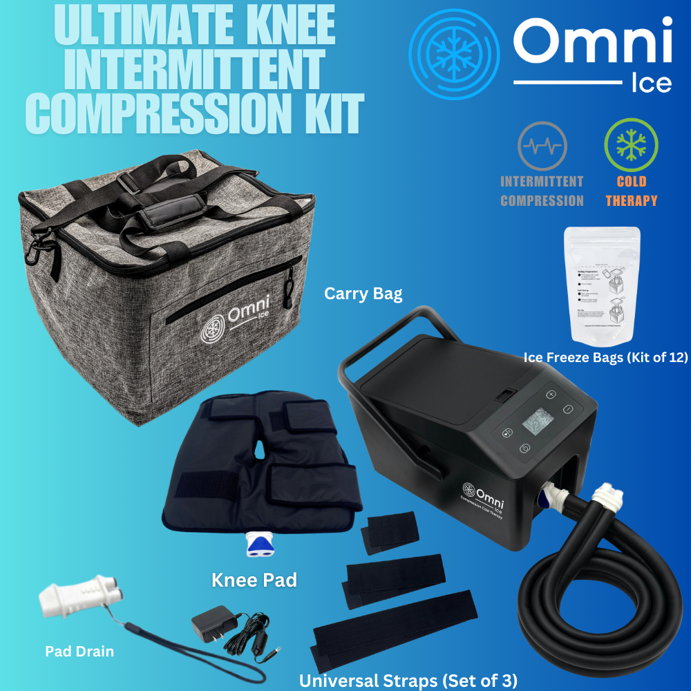 Omni Ice™ Intermittent Compression Cold Therapy Recovery Kit - OI-0003-0002-Kit Omni Ice™ Intermittent Compression Cold Therapy Recovery Kit - Omni Ice™ Pulse Compression Cold Therapy Cooler / Omni Ice™ Knee Pad by Supply Physical Therapy Omni Ice
