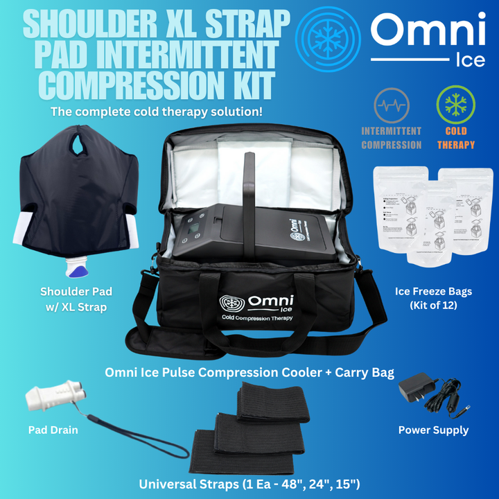 Omni Ice™ Intermittent Compression Cold Therapy Recovery Kit - OI-0003-0002-Kit Omni Ice™ Intermittent Compression Cold Therapy Recovery Kit - Omni Ice™ Pulse Compression Cold Therapy Cooler / Omni Ice™ Knee Pad by Supply Physical Therapy Omni Ice