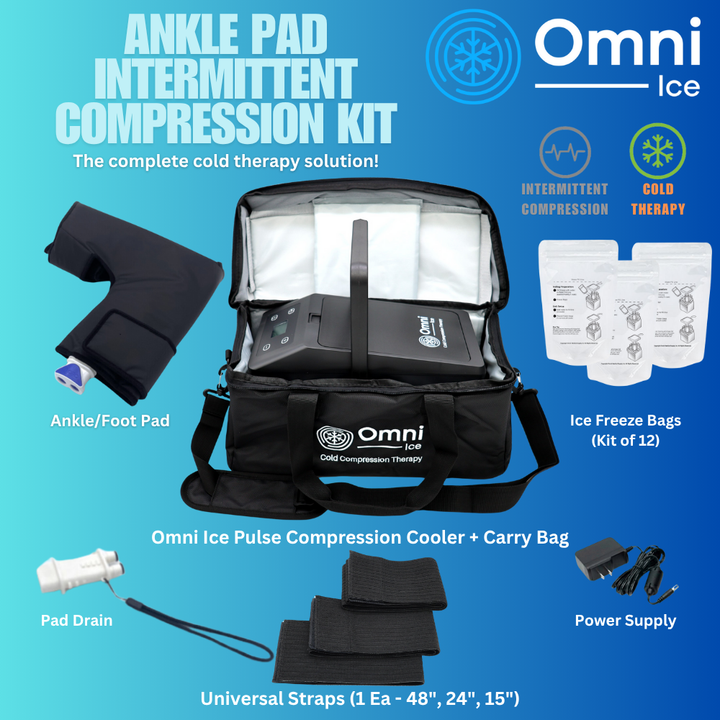 Omni Ice™ Intermittent Compression Cold Therapy Recovery Kit - OI-0003-0002-Kit Omni Ice™ Intermittent Compression Cold Therapy Recovery Kit - Omni Ice™ Pulse Compression Cold Therapy Cooler / Omni Ice™ Knee Pad by Supply Physical Therapy Omni Ice