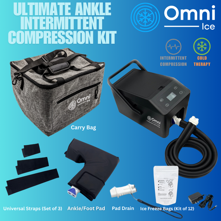 Omni Ice™ Intermittent Compression Cold Therapy Recovery Kit - OI-0003-0002-Kit Omni Ice™ Intermittent Compression Cold Therapy Recovery Kit - Omni Ice™ Pulse Compression Cold Therapy Cooler / Omni Ice™ Knee Pad by Supply Physical Therapy Omni Ice