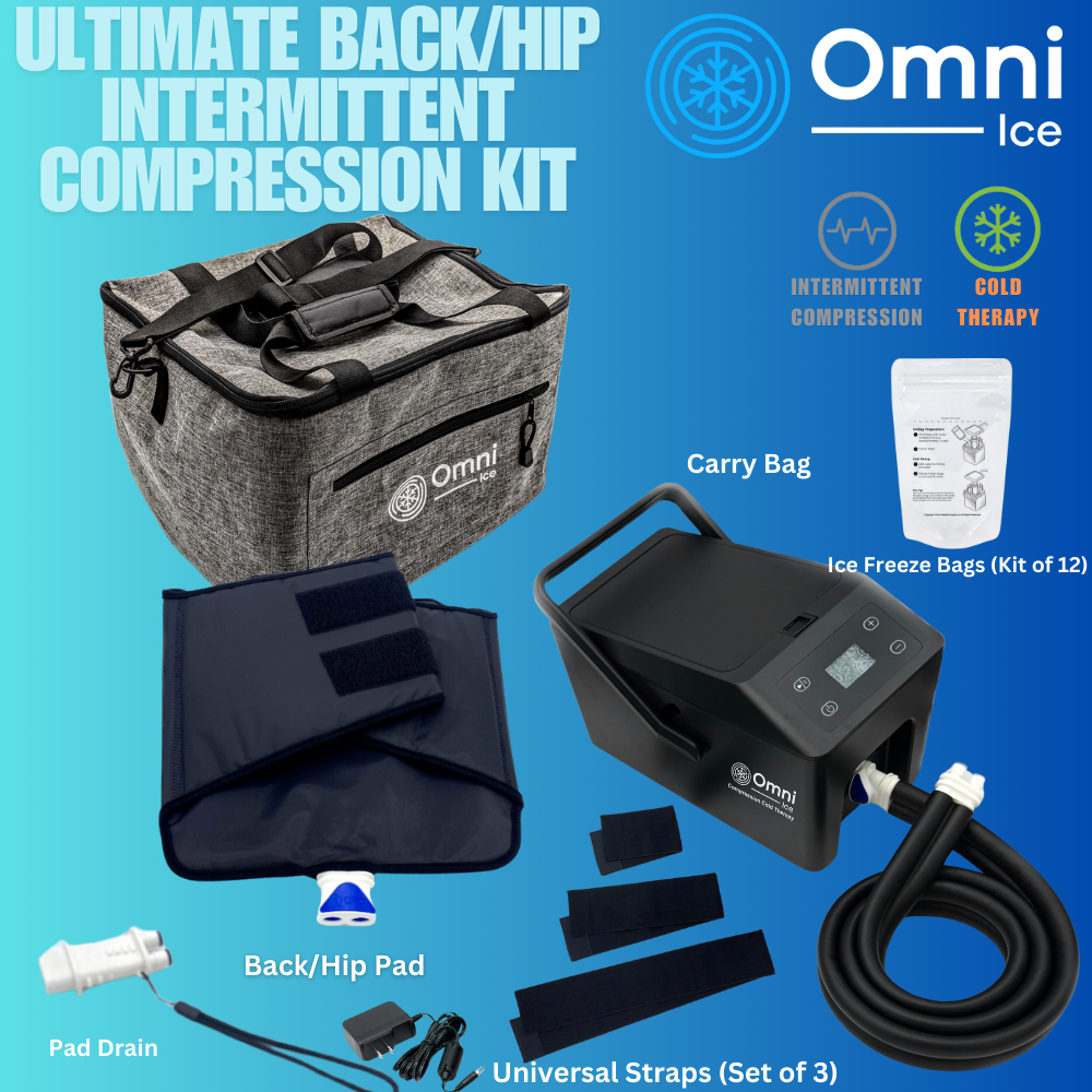 Omni Ice™ Intermittent Compression Cold Therapy Recovery Kit - OI-0003-0002-Kit Omni Ice™ Intermittent Compression Cold Therapy Recovery Kit - Omni Ice™ Pulse Compression Cold Therapy Cooler / Omni Ice™ Knee Pad by Supply Physical Therapy Omni Ice