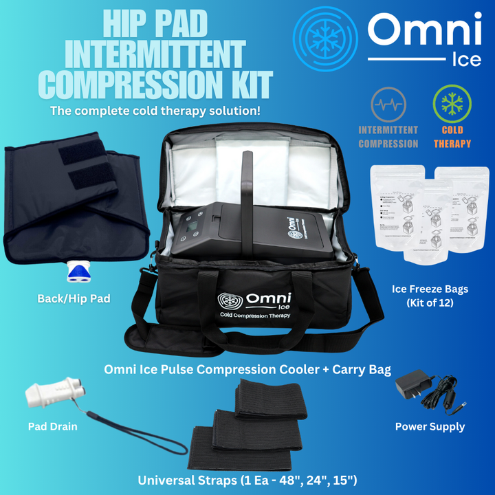 Omni Ice™ Intermittent Compression Cold Therapy Recovery Kit - OI-0003-0002-Kit Omni Ice™ Intermittent Compression Cold Therapy Recovery Kit - Omni Ice™ Pulse Compression Cold Therapy Cooler / Omni Ice™ Knee Pad by Supply Physical Therapy Omni Ice