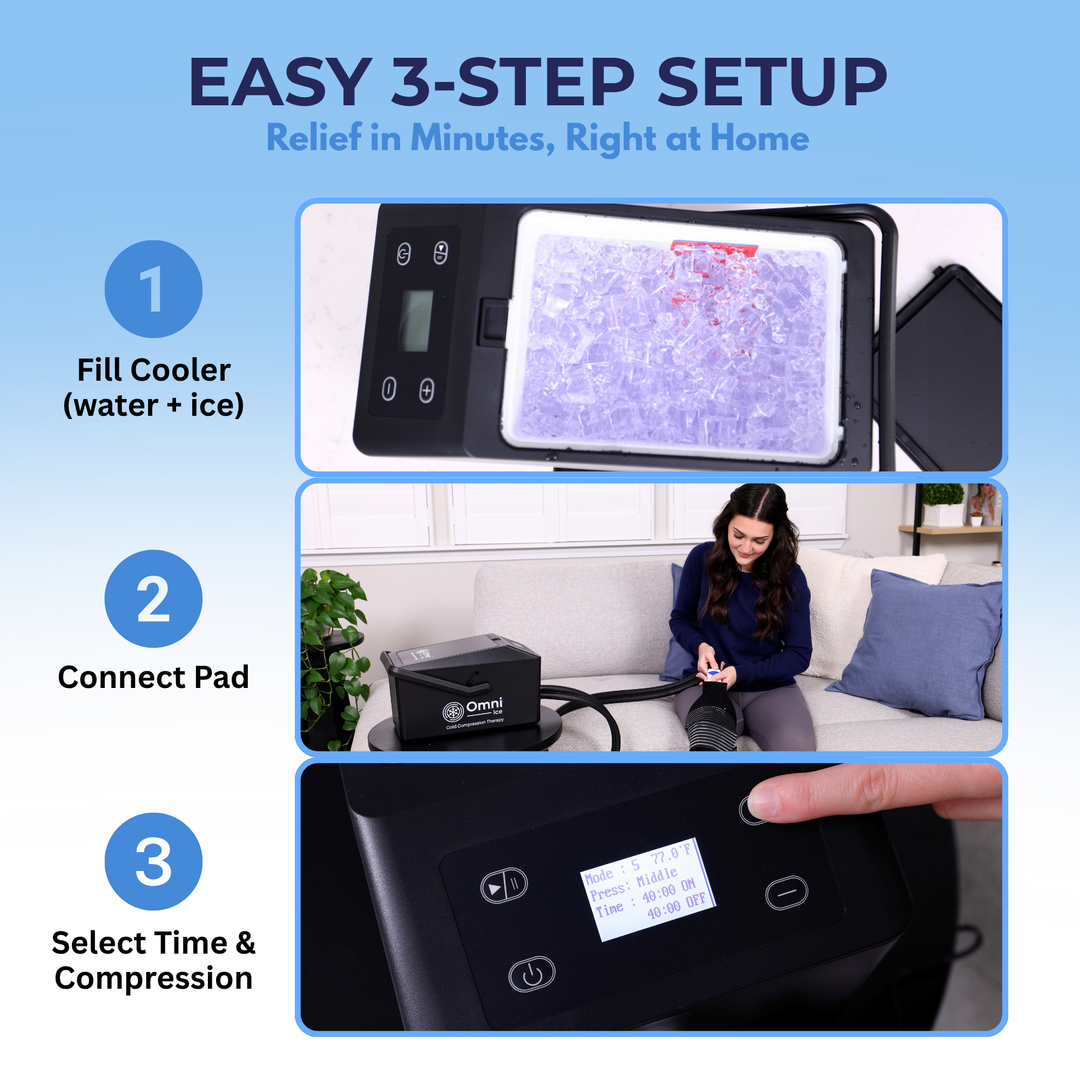 Omni Ice™ Pulse Compression Cold Therapy Cooler & Pad - OI-0007-0002 Omni Ice™ Pulse Compression Cold Therapy Cooler & Pad - Omni Ice™ Pulse Compression Cooler & Universal Pad by Supply Physical Therapy Breg Polar Care Wave,Cold Compression,Cold Therapy Units,ColdCompression,Cooler,Kineticold,Omni Ice,Wave