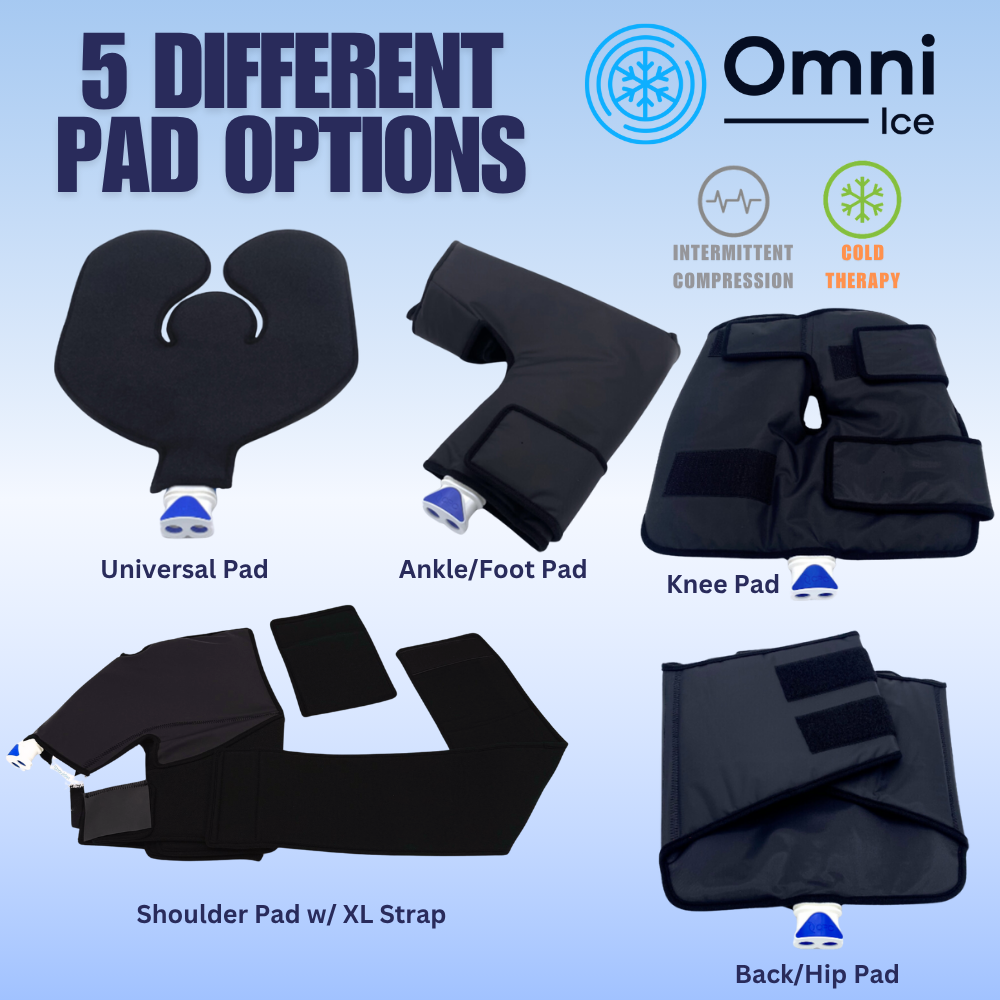 Omni Ice™ Pulse Compression Cold Therapy Pads & Accessories - OI-1003 Omni Ice™ Pulse Compression Cold Therapy Pads & Accessories - Omni Ice™ Knee Pad by Supply Physical Therapy Accessories, ColdCompression, Kineticold