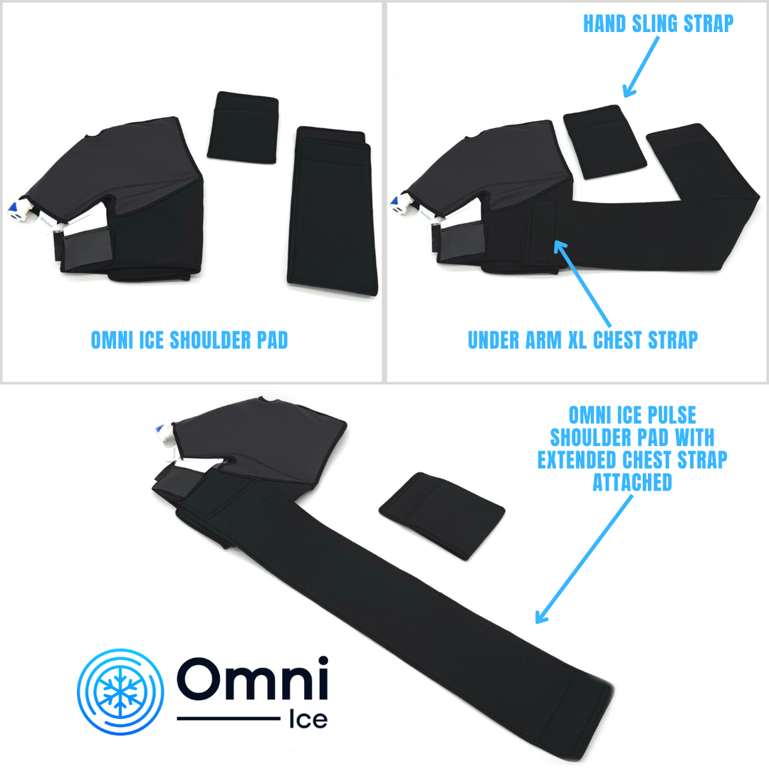 Omni Ice™ Pulse Compression Cold Therapy Pads & Accessories - OI-1008 Omni Ice™ Pulse Compression Cold Therapy Pads & Accessories - Omni Ice™ Shoulder Pad w/ XL Strap by Supply Physical Therapy Accessories, ColdCompression, Kineticold