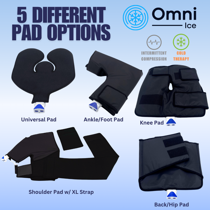 Omni Ice™ Pulse Compression Cold Therapy Pads & Accessories - OI-1003 Omni Ice™ Pulse Compression Cold Therapy Pads & Accessories - Omni Ice™ Knee Pad by Supply Physical Therapy Accessories,ColdCompression,Kineticold