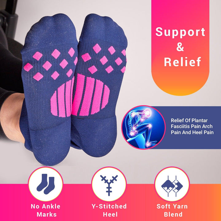 Premium Plantar Fasciitis Compressions Socks with Advanced Arch Support (1 Pair) - SPFSMB Premium Plantar Fasciitis Compressions Socks with Advanced Arch Support (1 Pair) - undefined by Supply Physical Therapy Compression socks, Physical Therapy