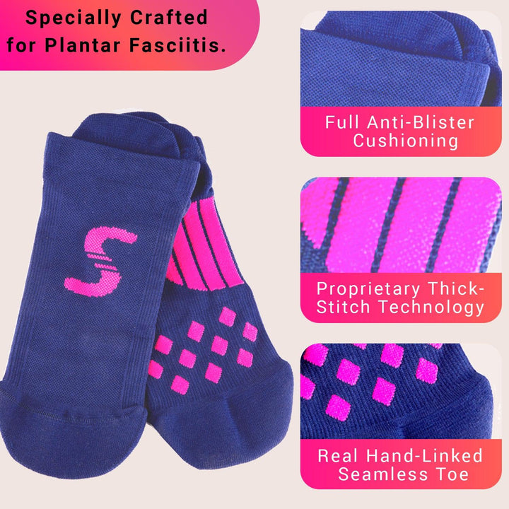 Premium Plantar Fasciitis Compressions Socks with Advanced Arch Support (1 Pair) - SPFSMB Premium Plantar Fasciitis Compressions Socks with Advanced Arch Support (1 Pair) - Small/Medium / Blue by Supply Physical Therapy _label_Black Friday Deals, black friday, Compression socks, Physical Therapy
