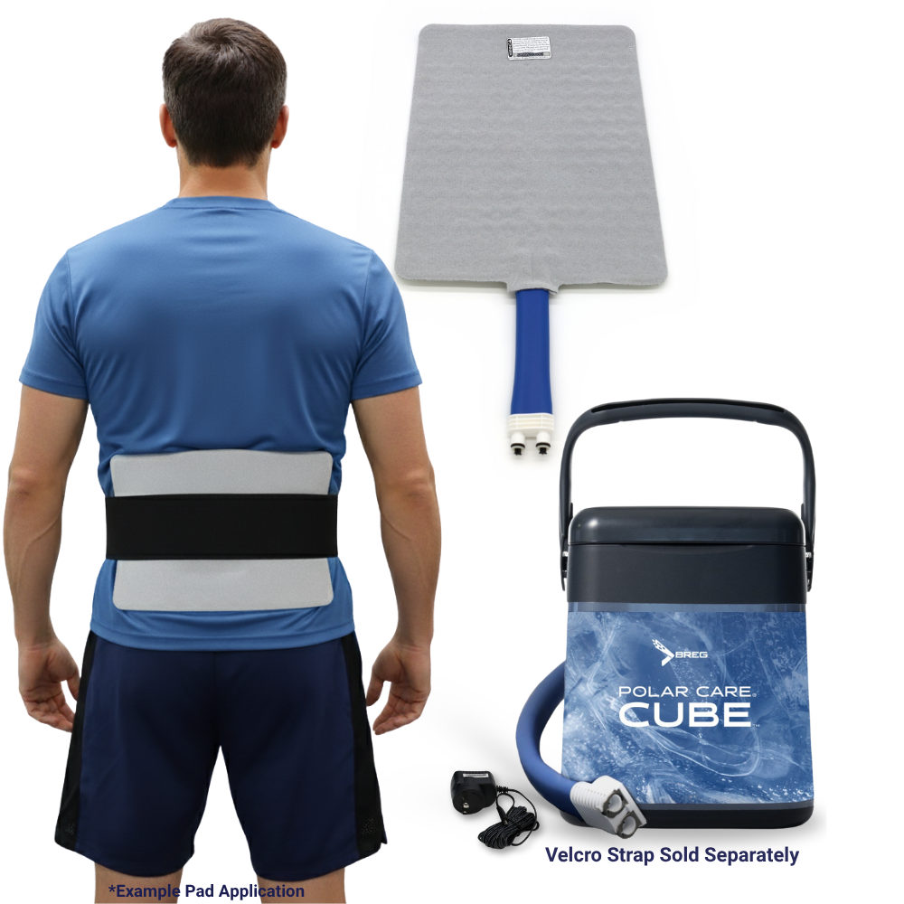 Breg® Polar Care Cube System w/ Wrap-On Pads - 10701-02420 Breg® Polar Care Cube System w/ Wrap-On Pads - Polar Care Cube & One (1) Large Rectangle Pad by Supply Physical Therapy Breg,Cold Therapy Units,Combos,Cube