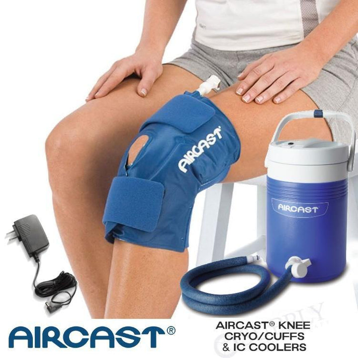 Aircast® Knee Cryo Cuff & IC Cooler - 51A-11C01 Aircast® Knee Cryo Cuff & IC Cooler - Aircast® Cryo Cuff IC & One (1) Small Knee Pad by Supply Physical Therapy Aircast, Knee