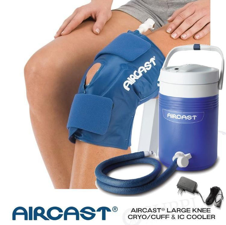 Aircast® Knee Cryo Cuff & IC Cooler - 51A-11C01 Aircast® Knee Cryo Cuff & IC Cooler - Aircast® Cryo Cuff IC & One (1) Small Knee Pad by Supply Physical Therapy Aircast, Knee