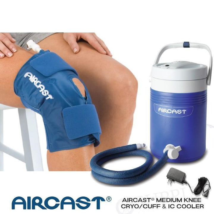 Aircast® Knee Cryo Cuff & IC Cooler - 51A-11C01 Aircast® Knee Cryo Cuff & IC Cooler - Aircast® Cryo Cuff IC & One (1) Small Knee Pad by Supply Physical Therapy Aircast, Knee