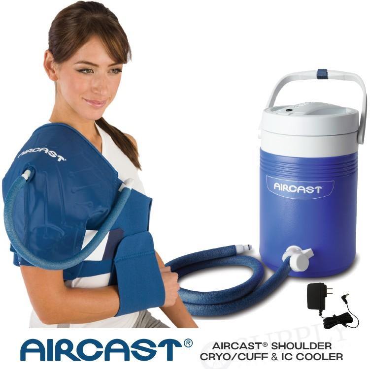 Aircast® Shoulder Cryo Cuff & IC Cooler - 51A-12B01 Aircast® Shoulder Cryo Cuff & IC Cooler - undefined by Supply Physical Therapy Aircast, Cold Therapy Units, Shoulder