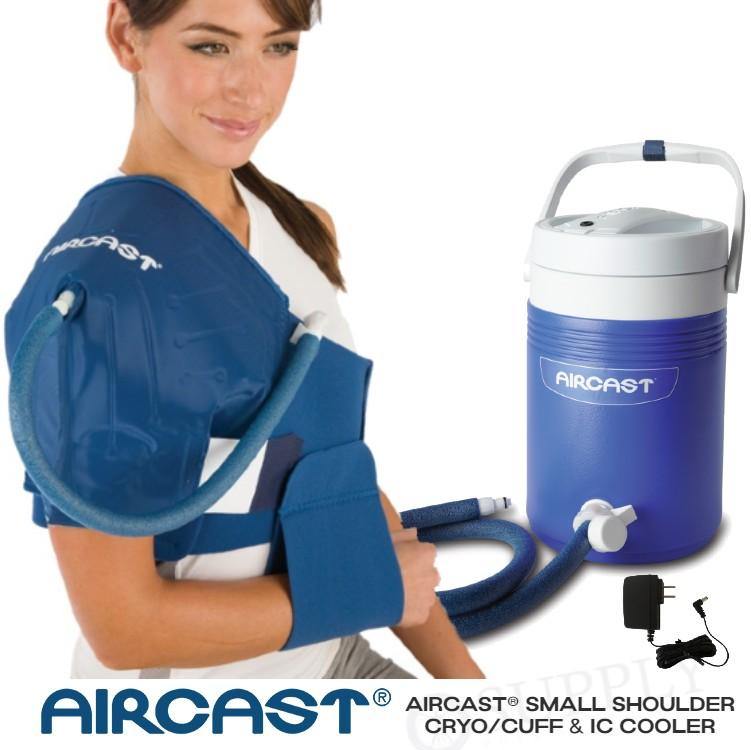 Aircast® Shoulder Cryo Cuff & IC Cooler - 51A-12B01 Aircast® Shoulder Cryo Cuff & IC Cooler - undefined by Supply Physical Therapy Aircast, Cold Therapy Units, Shoulder