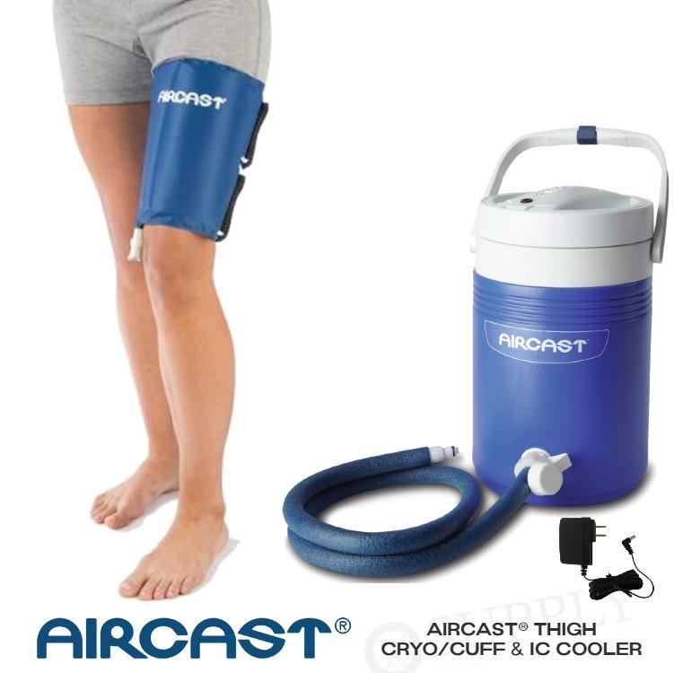 Aircast® Thigh Cryo Cuff & IC Cooler - 13A01 Aircast® Thigh Cryo Cuff & IC Cooler - undefined by Supply Physical Therapy Aircast, Cold Therapy Units, CryoCuffMain, Thigh