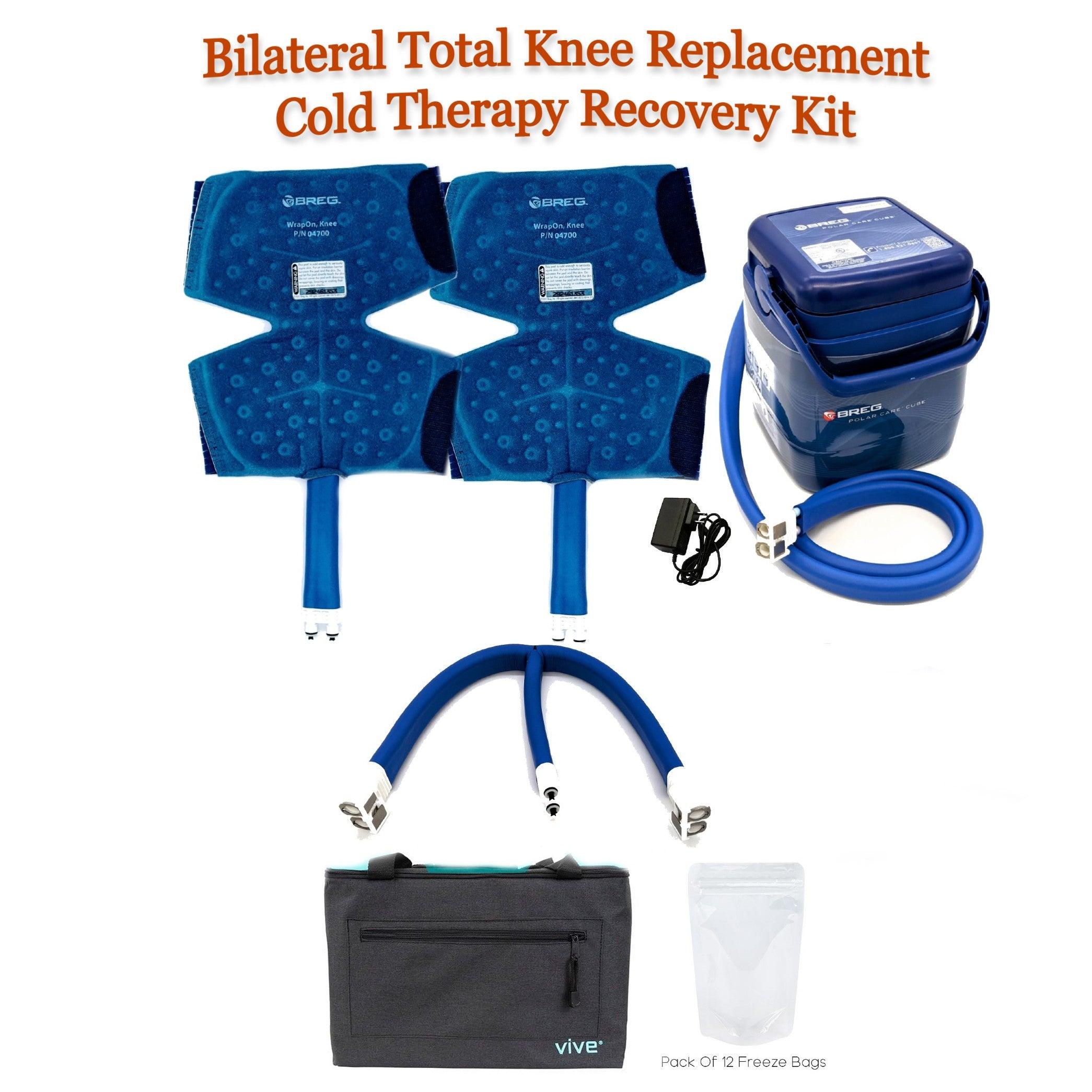 Bilateral Total Knee Replacement (BTKR) Cold Therapy Recovery Kit - BTKR-Combo-Kit-Med Bilateral Total Knee Replacement (BTKR) Cold Therapy Recovery Kit - undefined by Supply Physical Therapy Breg, DKR Recovery Kit, Kit