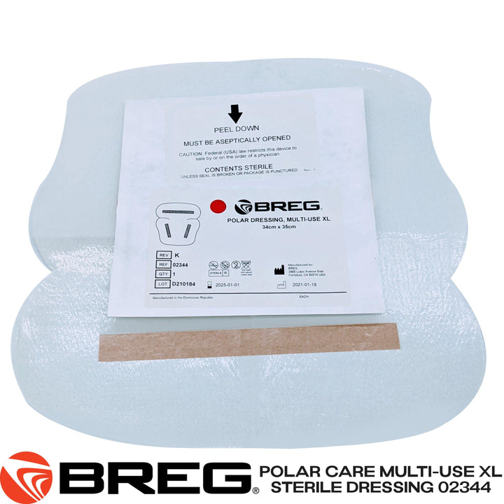 Breg® Polar Care Cube & Glacier Sterile Dressings - 02344 Breg® Polar Care Cube & Glacier Sterile Dressings - Sterile Multi-Use XL Polar Dressing 02344 by Supply Physical Therapy Accessories, Breg, Breg Accessories, Cube, Cube Accessories, Glacier, Glacier Accessories, Replacement, Sterile, Wraps