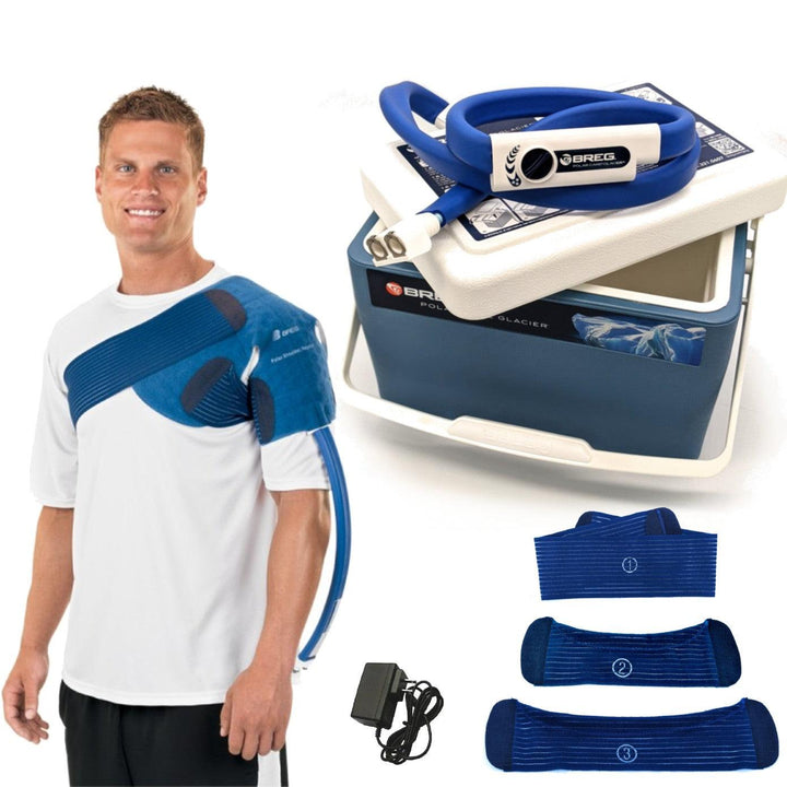 Breg® Polar Care Glacier System w/ Wrap-On Pads - 10901-04900 Breg® Polar Care Glacier System w/ Wrap-On Pads - Glacier / Shoulder by Supply Physical Therapy Breg, Cold Therapy Units, Glacier