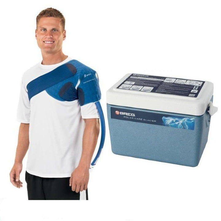 Breg® Polar Care Glacier System w/ Wrap-On Pads - 10901-04790 Breg® Polar Care Glacier System w/ Wrap-On Pads - Glacier / Multi-Use XL by Supply Physical Therapy Breg, Cold Therapy Units, Glacier